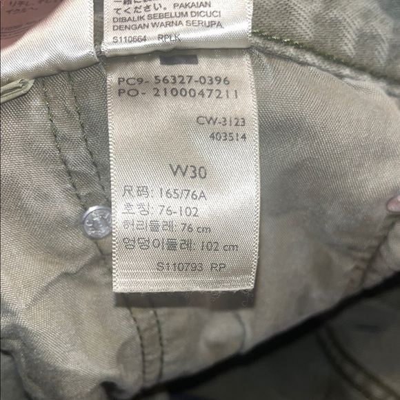 Levis 501 shorts Olive Green Women's Denim Shorts size 30 waist - Picture 6 of 6